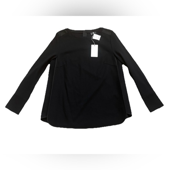 BOGNER NWT Judy Black Snap Cuff Blouse Black Women's Top Size 12 Outdoors Snow - Picture 6 of 6